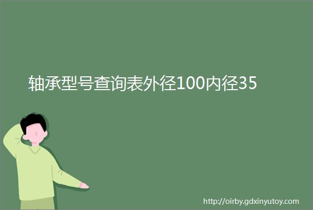 轴承型号查询表外径100内径35